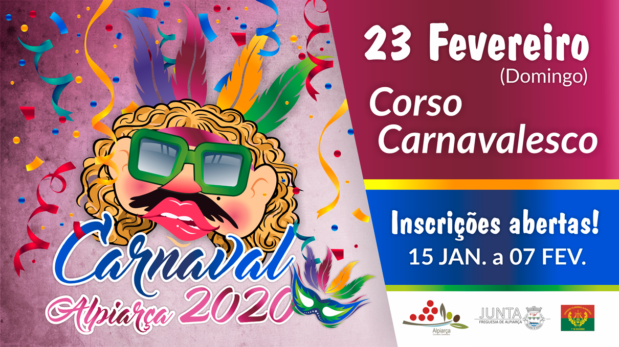 Corso Carnavalesco 2020 - Inscrições Abertas