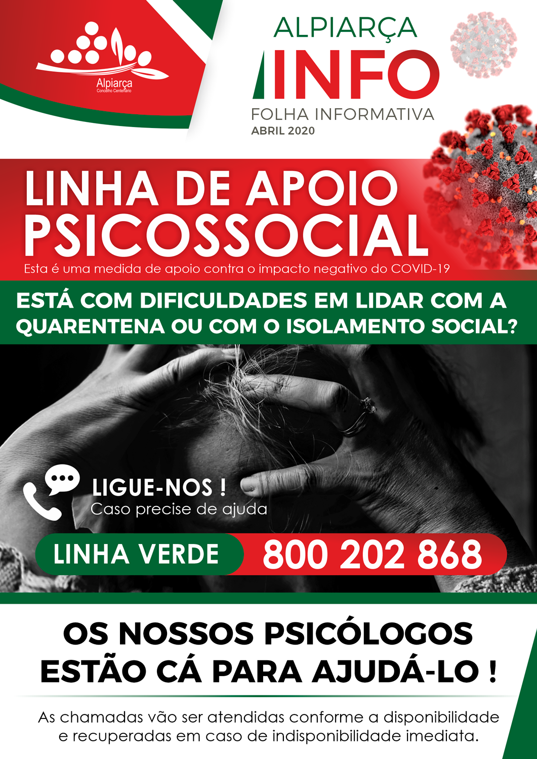 Linha de Apoio Psicossocial (COVID-19)