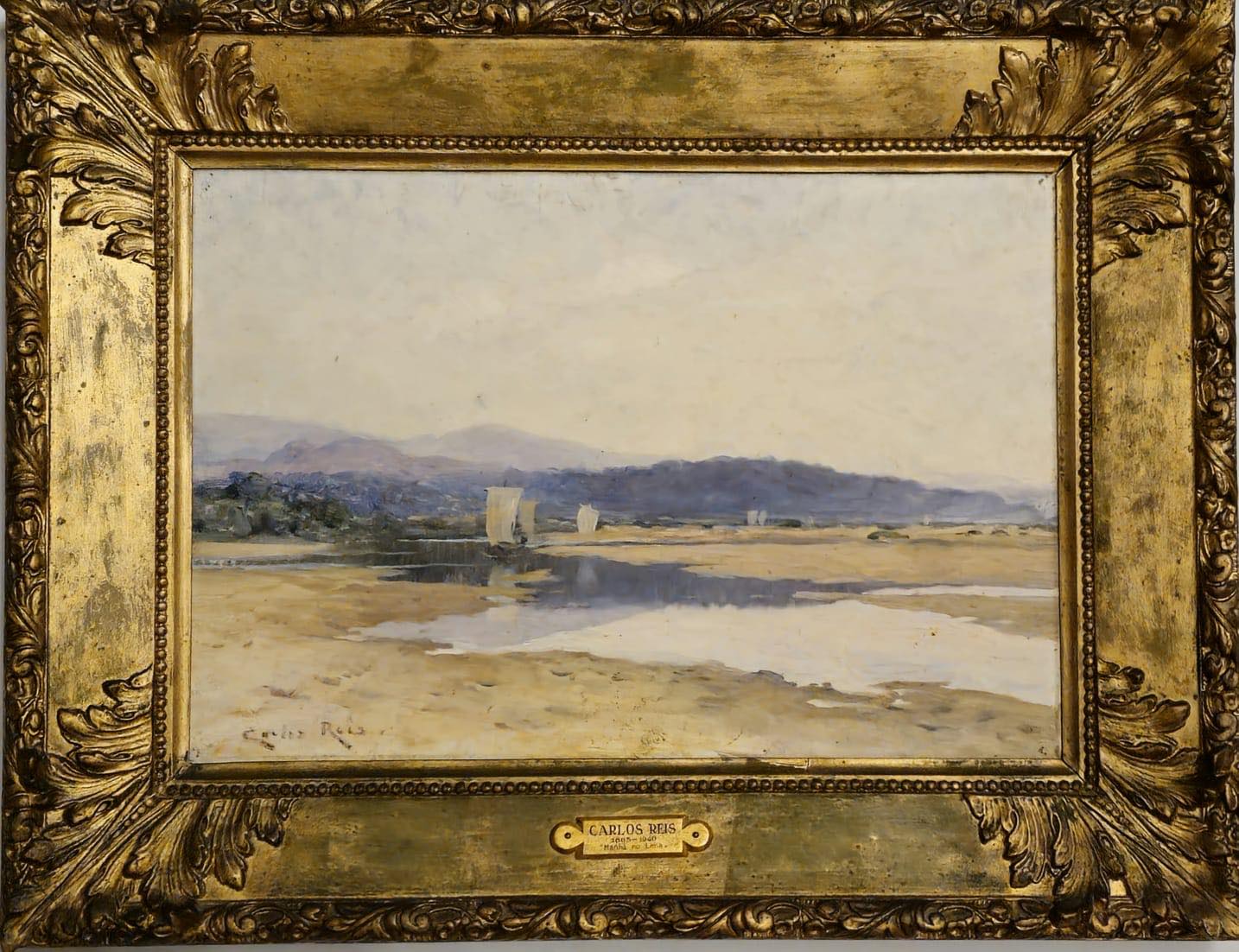 Manhã no Lima (óleo sobre tela) - Carlos Reis 1897 