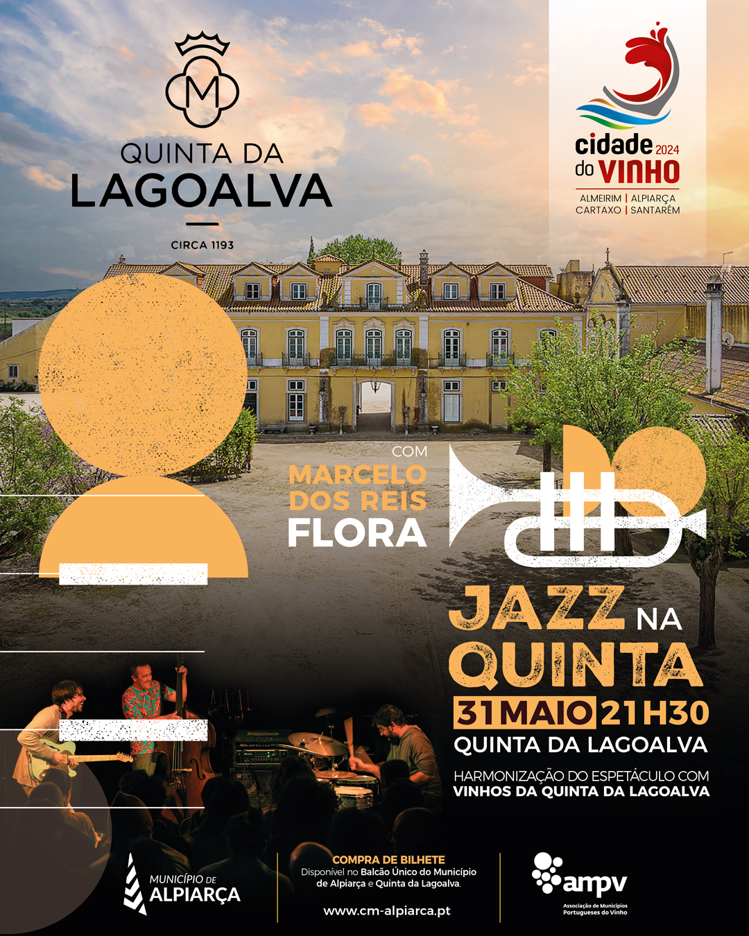 Jazz na Quinta - 31 de maio de 2024 em Alpiarça - Na Quinta da Lagoalva