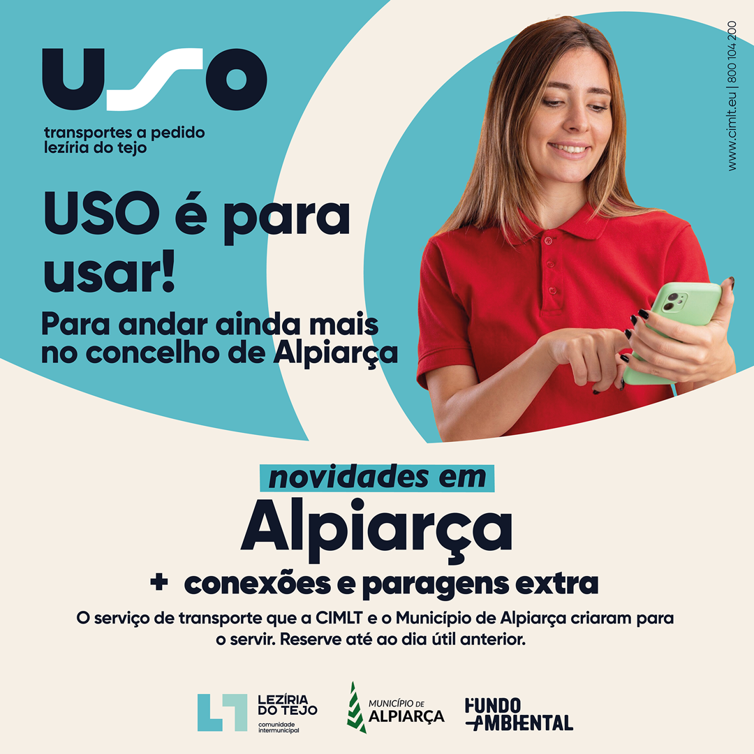 Transporte Flexível "USO" da Lezíria do Tejo - Novidades em Alpiarça