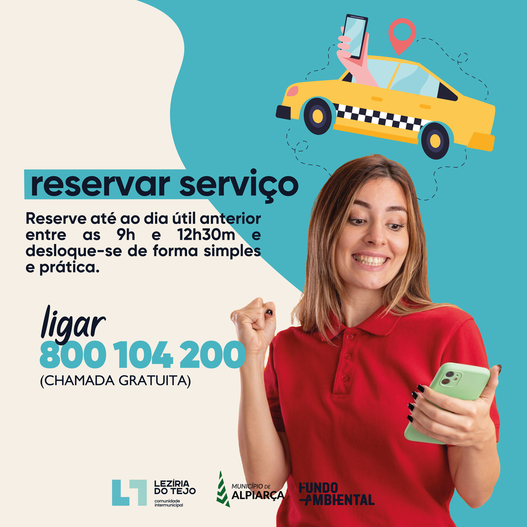Transporte Flexível "USO" da Lezíria do Tejo - Reserva de Serviços em Alpiarça