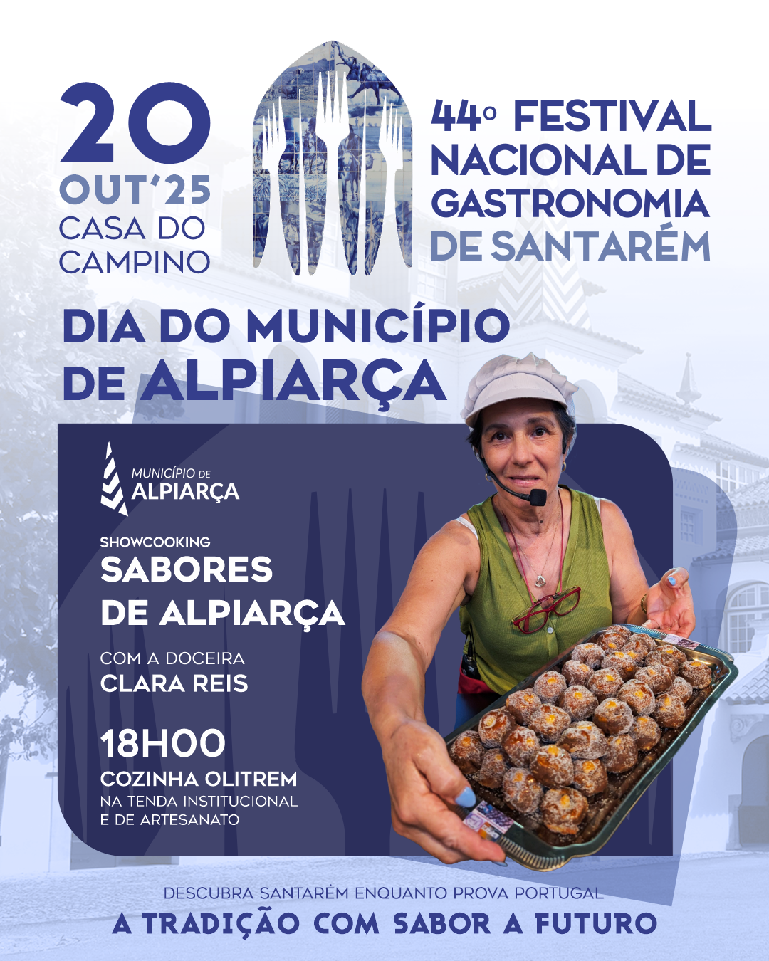 Showcooking – Sabores de Alpiarça – Doceira Clara Reis | 44º Festival Nacional de Gastronomia de Santarém