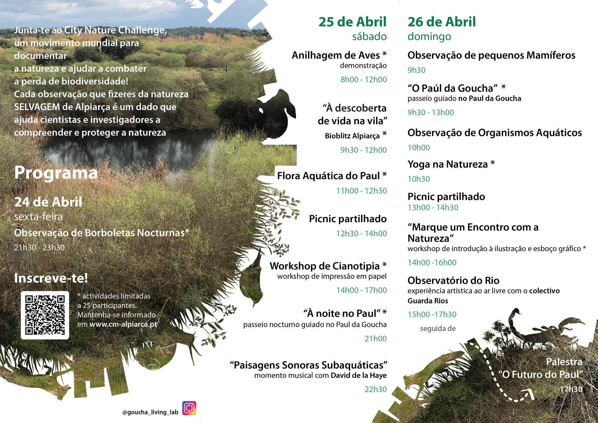 Programa desafio City Nature Challenge 2026 - Alpiarça