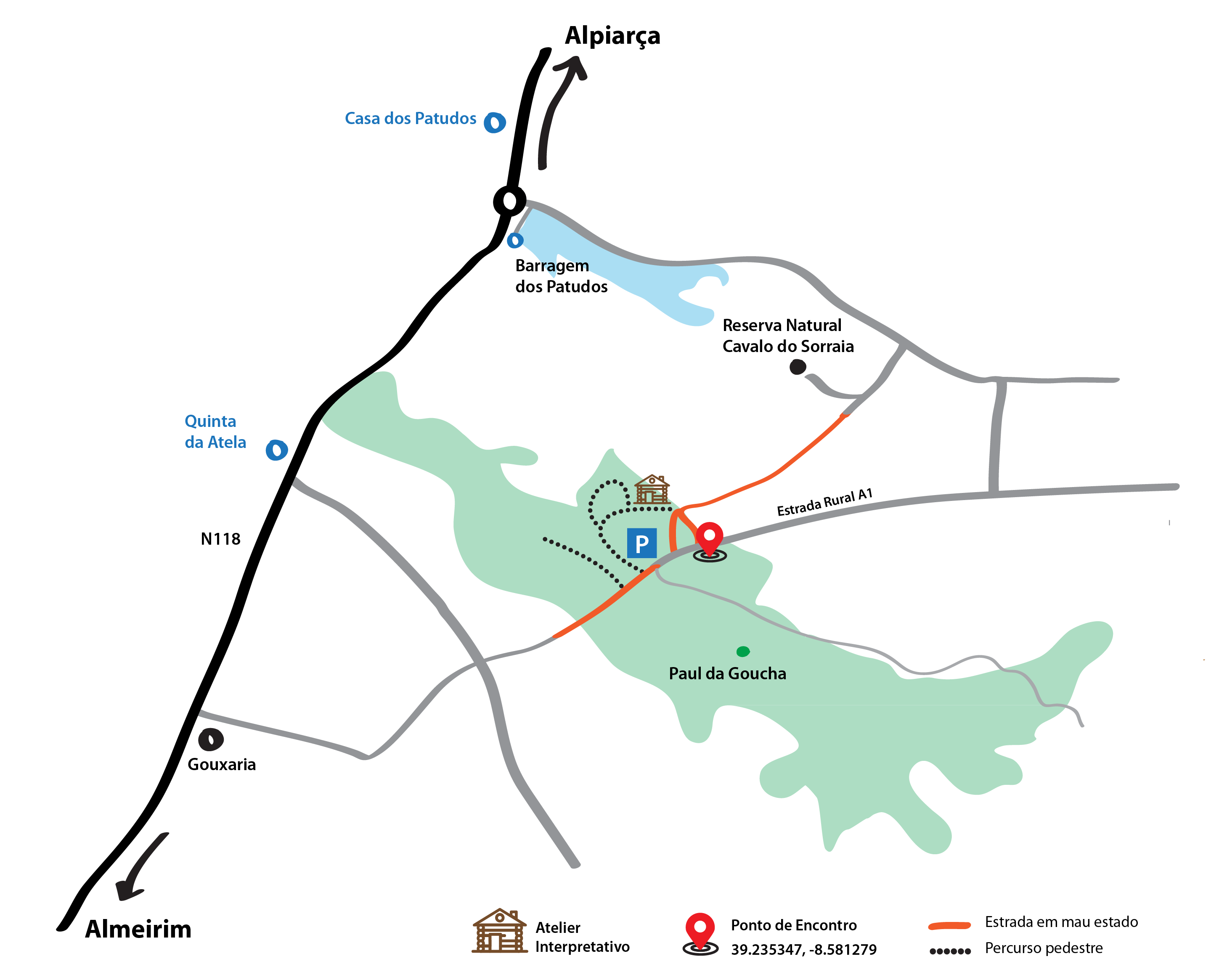 Mapa de Localização – Reserva Natural Local do Paul da Goucha