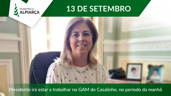 Presidente da Câmara Municipal desloca o seu Gabinete ao GAM do Casalinho no dia 13 de setembro de 2024