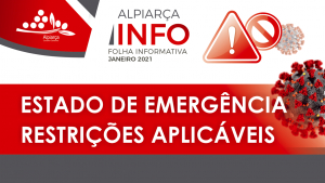 INFORMAÇÃO À POPULAÇÃO | Estado de Emergência - Restrições Aplicáveis - 8 de Janeiro 2021