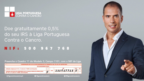 LIGA PORTUGUESA CONTRA O CANCRO | CONSIGNAÇÃO DE 0,5% DO IRS