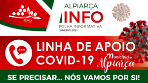 INFORMAÇÃO À POPULAÇÃO - Linha de Apoio Covid-19 do Município de Alpiarça