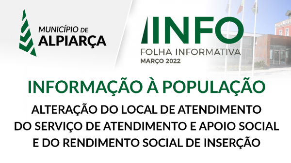 ALPIARÇA | INFORMAÇÃO À POPULAÇÃO