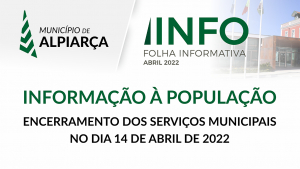ALPIARÇA | INFORMAÇÃO À POPULAÇÃO