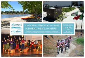 INFORMAÇÃO | ERT ALENTEJO/RIBATEJO - CANDIDATURAS AO PROGRAMA “ALENTEJO / RIBATEJO EVENTS”