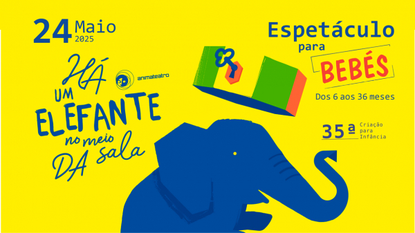 Alpiarça | Espetáculo para Bebés "Há um Elefante no meio da sala"