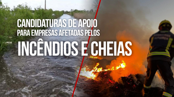 INFORMAÇÃO | APOIO A EMPRESAS AFETADAS PELOS INCÊNDIOS E CHEIAS – CANDIDATURAS ABERTAS ATÉ 2 DE MAIO 2023
