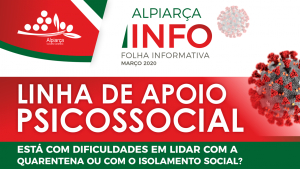 INFORMAÇÃO À POPULAÇÃO - Linha de Apoio Psicossocial (COVID-19)