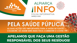 INFORMAÇÃO À POPULAÇÃO - Pela Saúde Pública... Gestão responsável de resíduos (COVID-19)