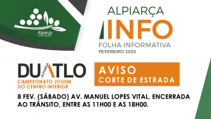 Informação - Corte de estrada Sábado dia 8 Fevereiro 2020 (DUATLO)