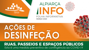INFORMAÇÃO À POPULAÇÃO - Ações de desinfeção de ruas, passeios e espaços públicos (COVID-19)
