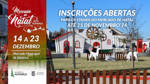 Inscrições abertas para os stands do Mercado de Natal de Alpiarça 2024