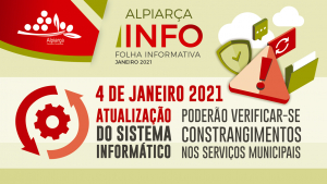 INFORMAÇÃO À POPULAÇÃO | Atualização de Sistemas e aplicações informáticas - 4 de Janeiro 2021