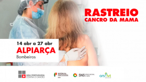 Rastreio do Cancro da Mama | Alpiarça de 14 a 27 de Abril 2021