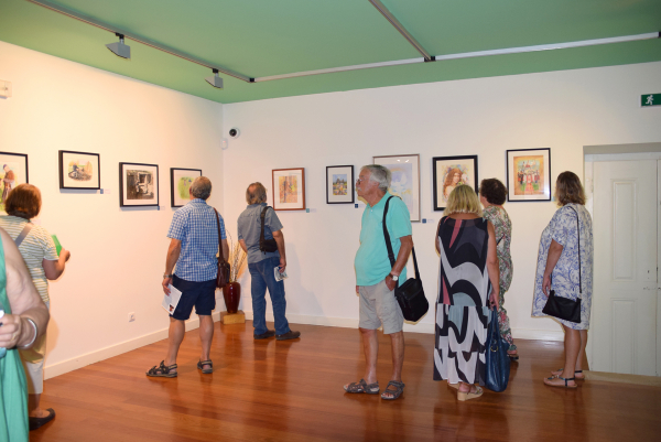 EXPOSIÇÃO DE AGUARELAS DE FRANCISCO PESTANA INAUGURADA NA CASA DOS PATUDOS - MUSEU DE ALPIARÇA